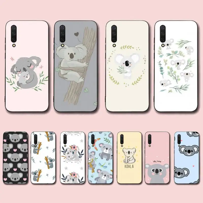 

Cute cartoon watercolor painting animal koala Phone Case for Xiaomi mi 5 6 8 9 10 lite pro SE Mix 2s 3 F1 Max2 3