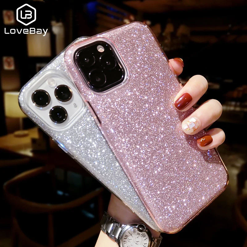 Чехол Lovebay для iPhone 11 блестящий яркий чехол Pro Max градиентные чехлы телефонов