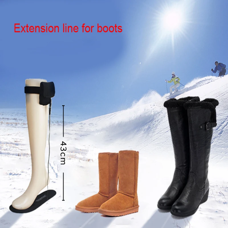 Зимние стельки для обуви с аккумулятором электрические Подогреваемые одиночной