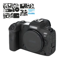 kiwi camera body sticker anti scratch protective skin film kit for canon eos r5 anti slide camera cover decoration matrix black