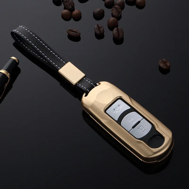 

2020 Aluminum Alloy Car Key Case Cover For Mazda 3 6 Axela Atenza CX-5 CX-4 CX-7 Protection Accessories Key Covers