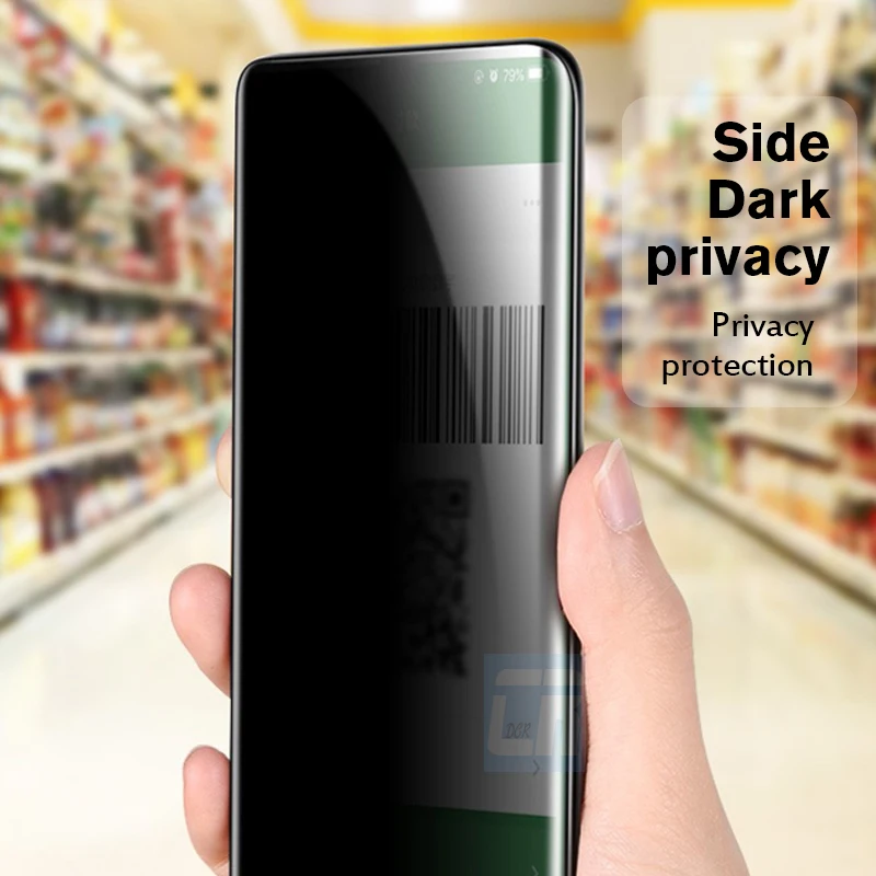 500D Full Cover Privacy Screen Protector for Xiaomi 10 9T 10T Pro Anti Spy Tempered Glass for Redmi Note 11s 10s 9s 8 7 K50 Pro