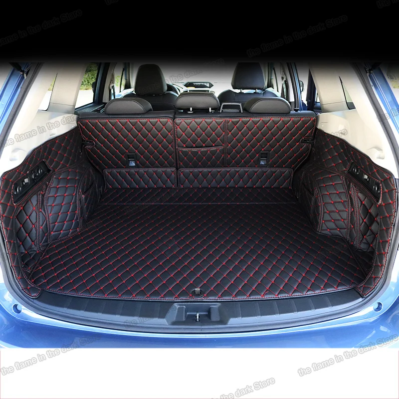 Коврик для багажника из волоконной кожи lsrtw2017 subaru forester 2019 2020 SK 2021|Лепнина