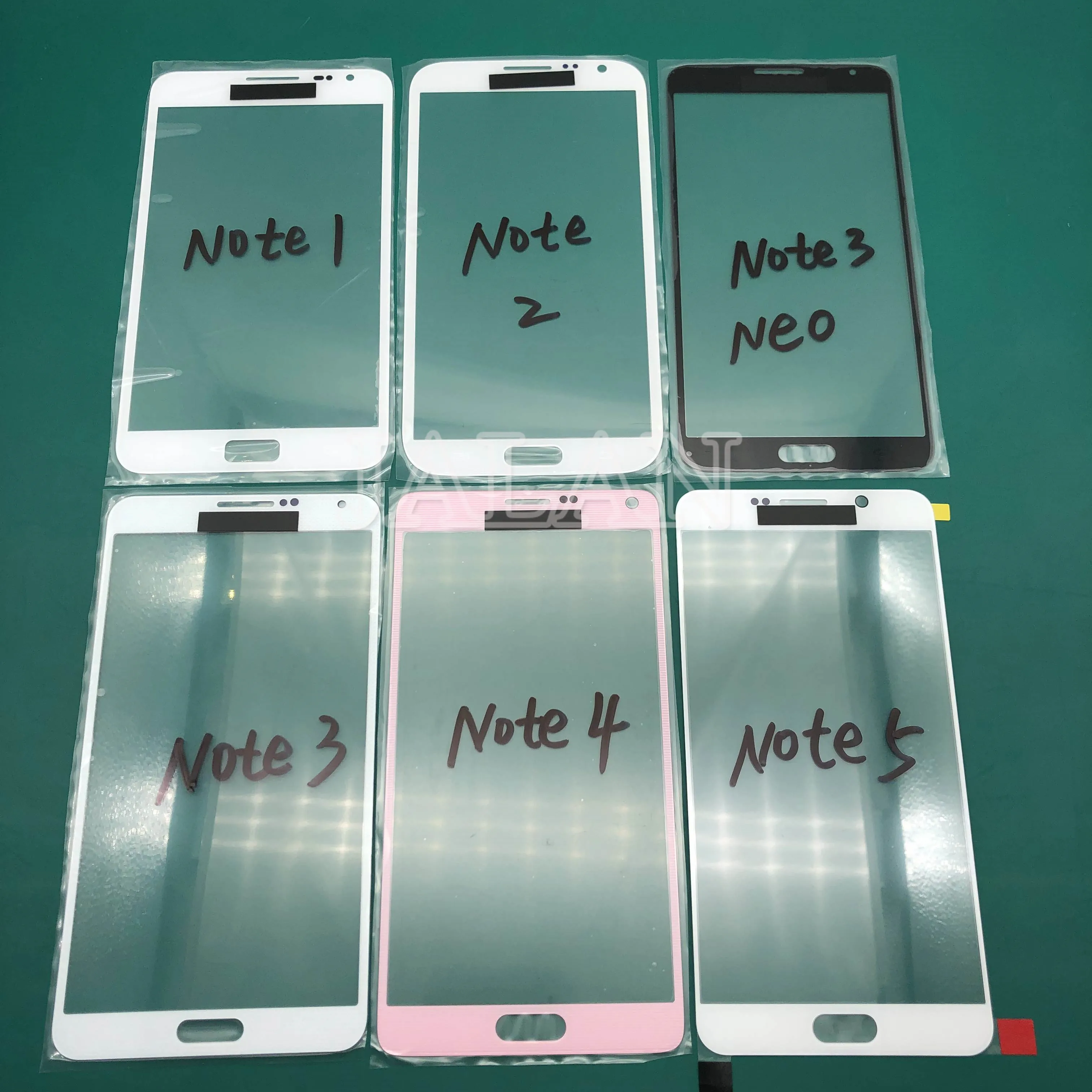 5 шт. переднее стекло с oca для Sumsung note2 note 3 note4 note5 note3 Neo J7 Next Max J4 ЖК Сенсорная