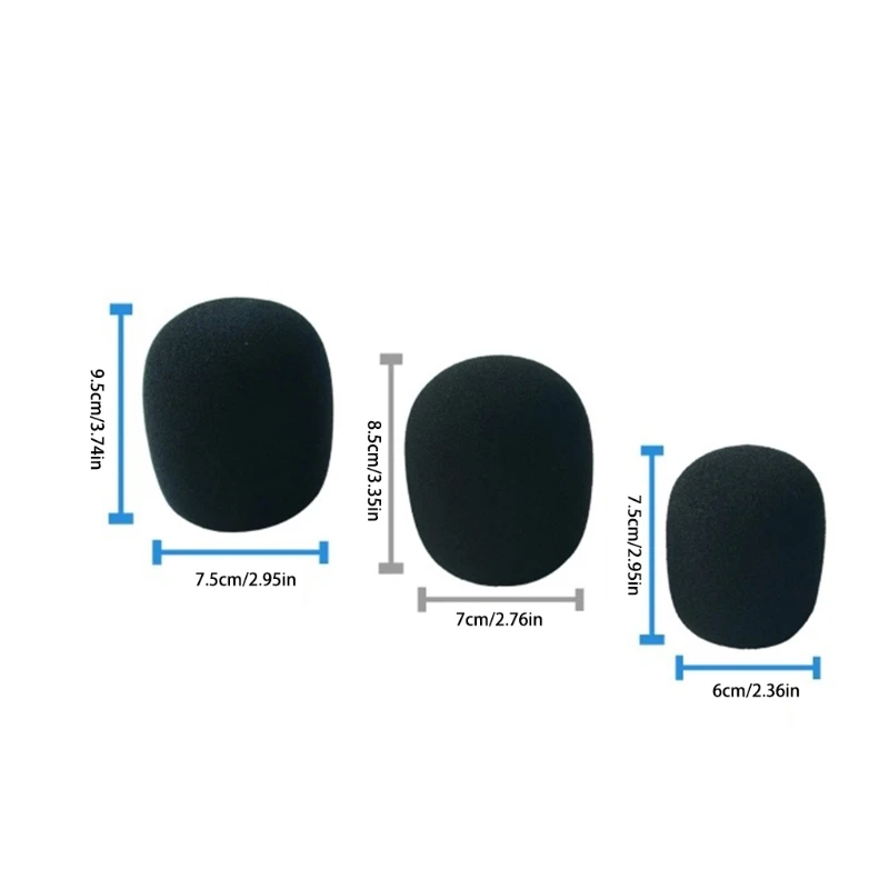 2 шт. пенка для микрофона уплотненный чехол губка профессионального лобового
