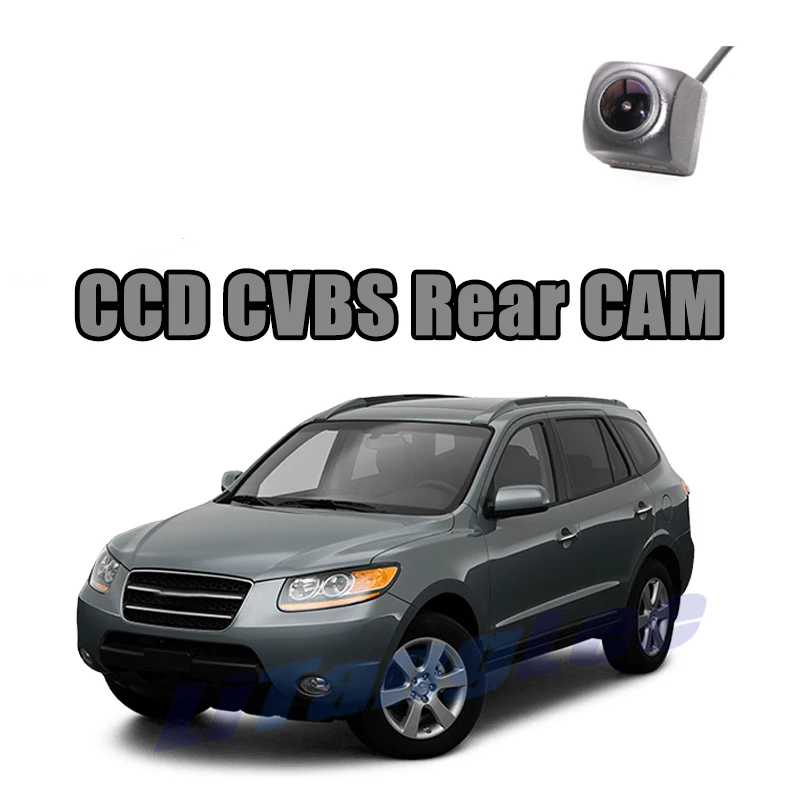 

Автомобильная камера заднего вида CCD CVBS 720P для Inokom Santa Fe 2006 ~ 2012 обратное ночное видение Водонепроницаемая парковочная резервная камера