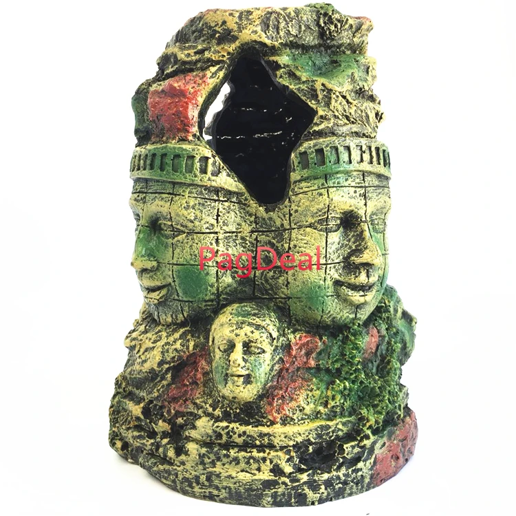 Аквариумные украшения статуя Будды экзотическая среда древняя каменная голова