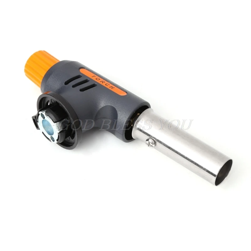 

High quality Portable Camping Welding Gas Torch Flame Gun Flamethrower Butane Burner Wind Proof Drop Shipping