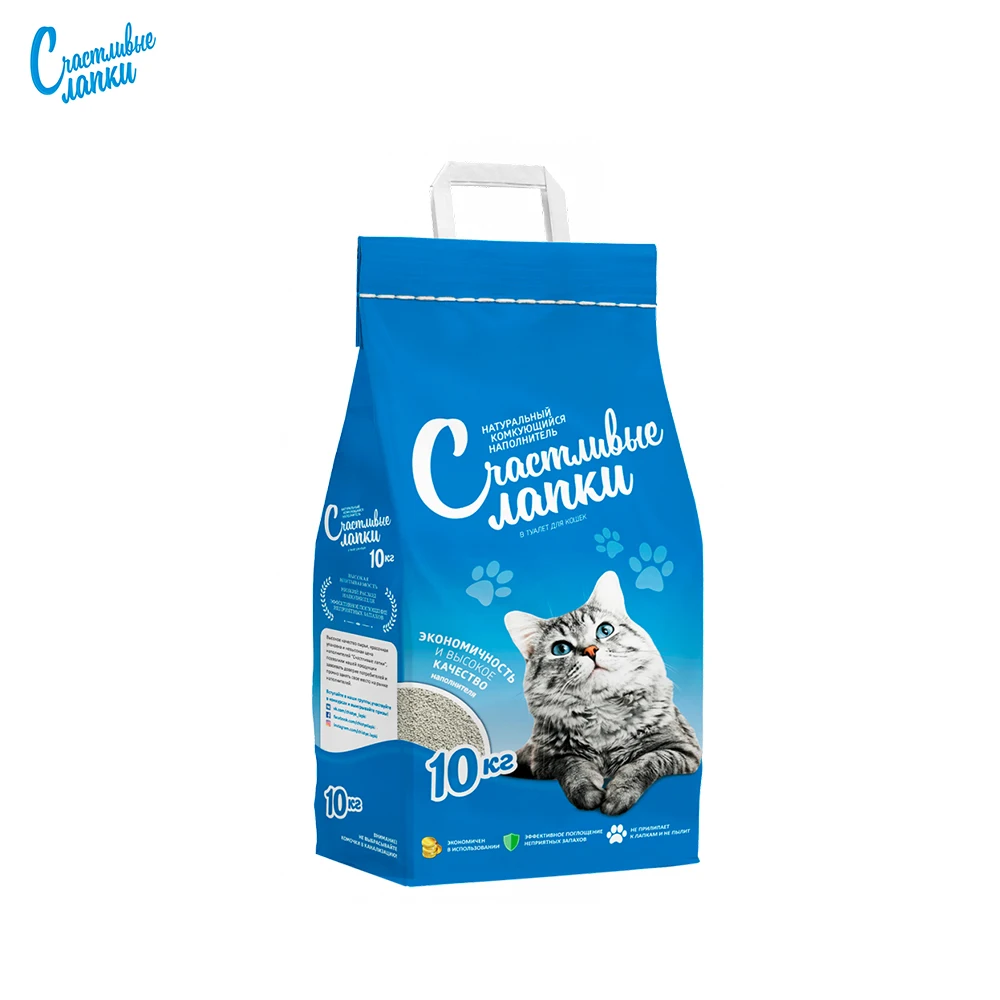 Наполнитель Чистые лапки для Кошек комкующийся Clean Paws 15кг|Лотки и товары туалета|