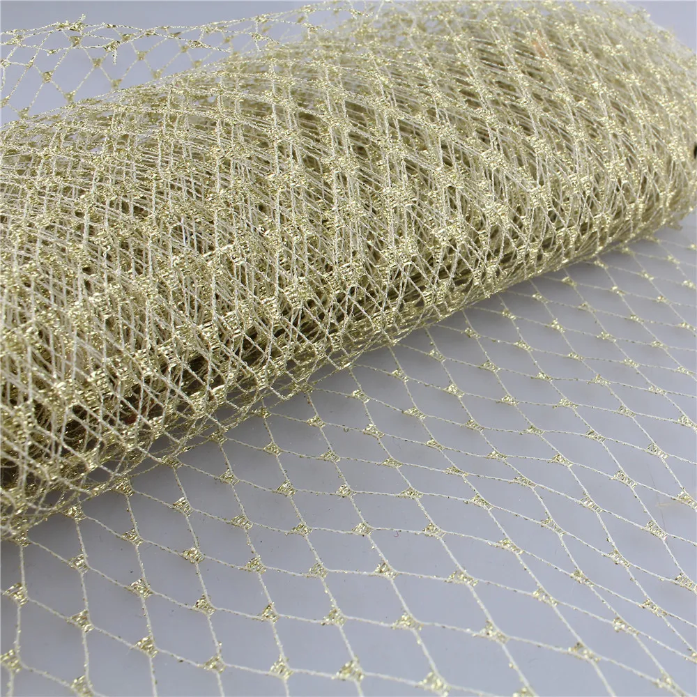 

23 CM Width Birdcage Russian Veiling Trim Netting Fabric For Wedding Hat Mesh DIY Hair Accessories Net Fabric Or Fedora Craft