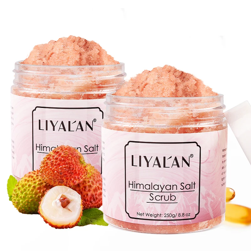

Pink Himalayan Salt Body Scrub With Shea Butter Dead Sea Salt Whitening Brightening Exfoliating For Dry Skin 250g