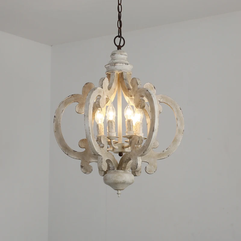 Винтажная деревянная подвесная люстра umeilночью в стиле индастриал освещение для