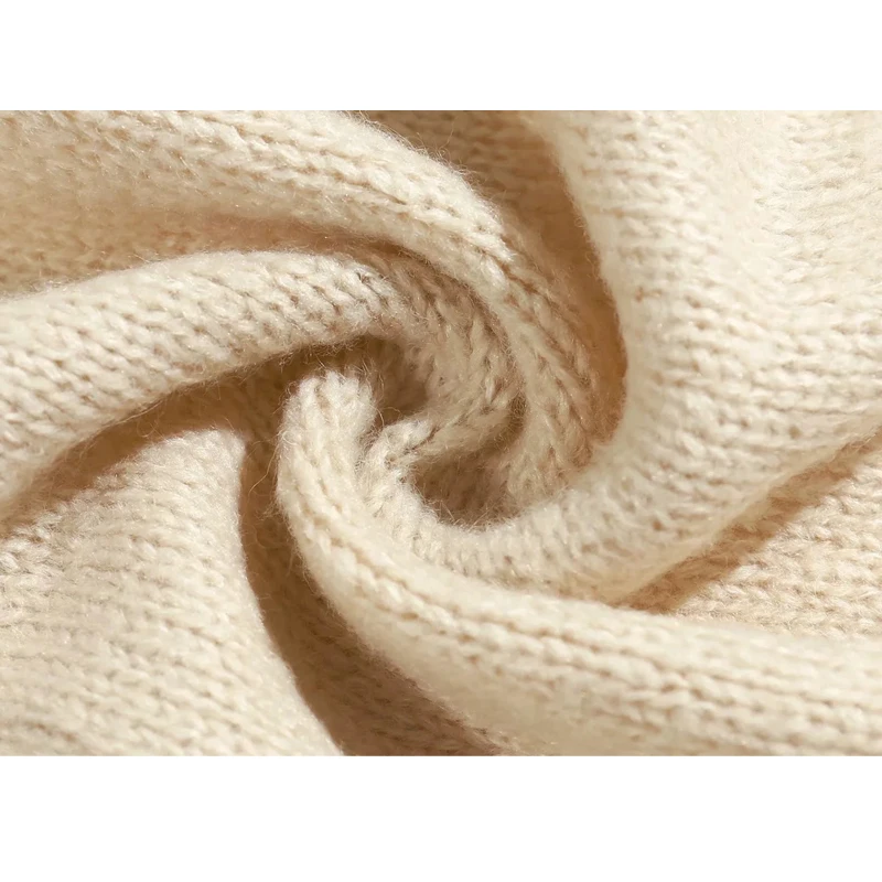

Vintage Women Puff Sleeve Knitted Cardigan Elegant Ladies Sweater Tops Female Single Breasted Sweater for Spring Autumn