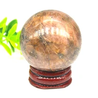 1pc natural chiastolite crystal ball stone globe massaging ball reiki healing quartz ball natural stone home decoration gifts 40