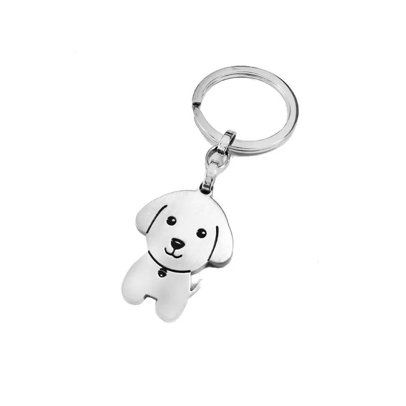 Runda 2020 Мужская мода из нержавеющей стали собака Подвески брелок аксессуары