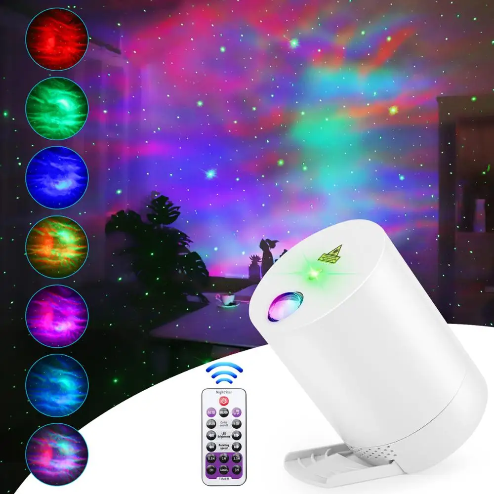 

Nacht Licht Sternen Himmel Projektor Wasser Welle Lampe LED stern musik Rotierenden Fernbedienung Bluetooth Schlafzimmer Nacht