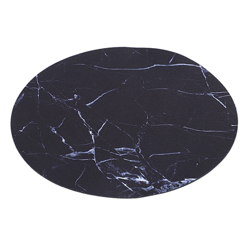 Коврик для компьютерной мыши Круглый Настольный коврик с мраморной линией