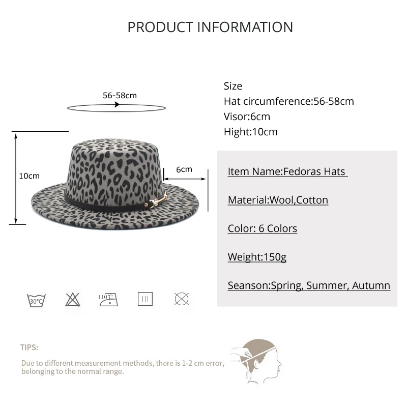 Women's Autumn And Winter Imitation Wool Fedora Hat Men And Women Hat Top Hat Jazz Hat Round Brim Hat P10