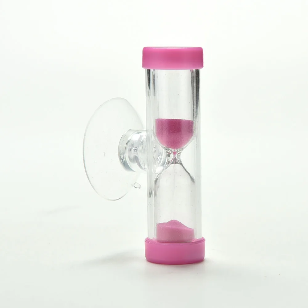 

3 Minute Hourglass Sand Timer Clock Sandglass For Tooth Brush Shower Timer With Suction Cup Kid Child Math Learning Toys