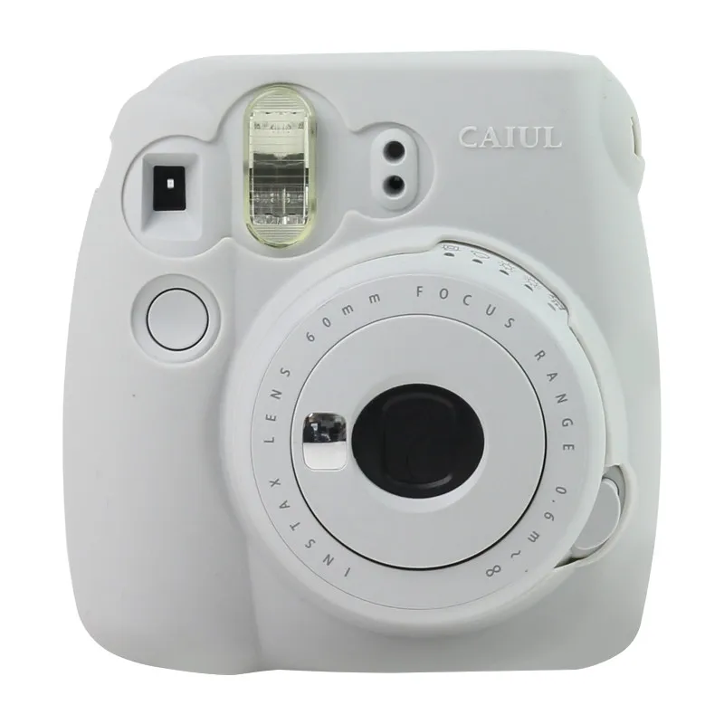 HEONYIRRY чехол для камеры моментальной печати для Fujifilm Instax Mini 9 Mini 8 8+ чехол, Классический фосфоресцирующий желеобразный чехол для камеры - Цвет: Smoky White
