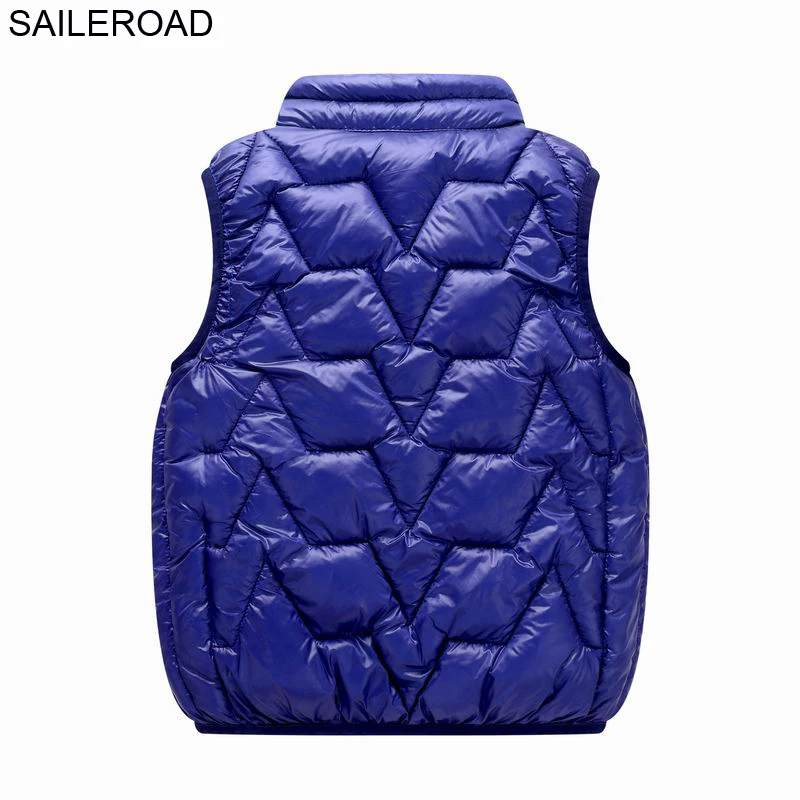SAILEROAD 5-13лет Подростки Жилеты для мальчиков Большой детский жилет Повседневная одежда для девочек Осень Зима Теплая Перейти в школу Одежда