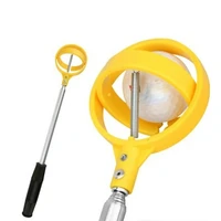 2m golf ball pick up tools telescopic golf ball retriever retracted golf pick up automatic locking scoop picker