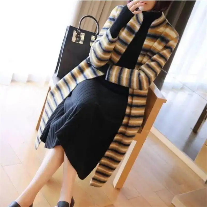 Женские Модные Повседневные вязаные свитера осень зима 2020 толстые теплые