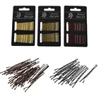 Заколки для волос женские, шпильки для волос с кудрявыми волнистыми накладками, 24 шт.