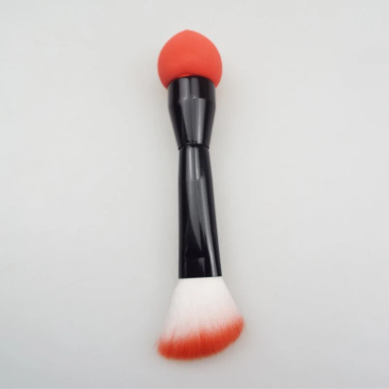 Профессиональная щётка для румян 2 головки нейлоновые кисти макияжа две