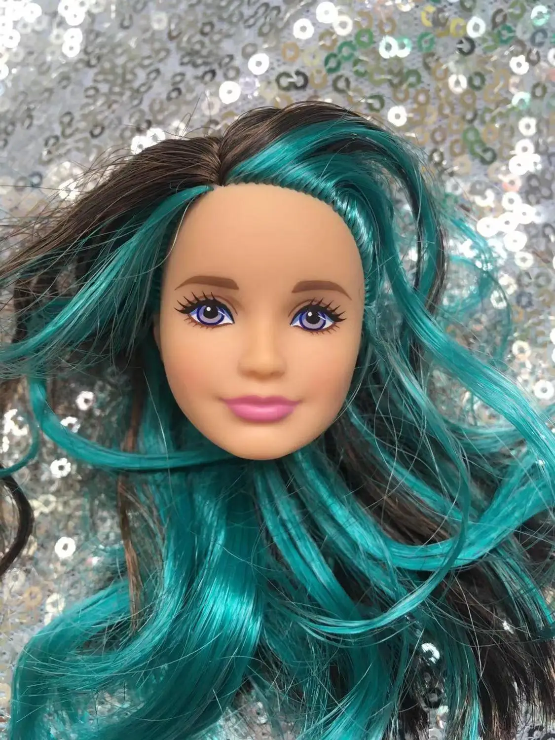 1/6 оригинальные головы для кукол зеленые красные желтые синие волосы редкое лицо