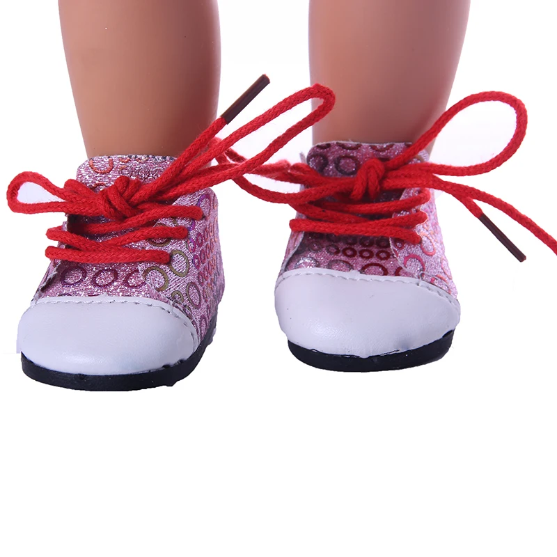 Ботинки Martin Обувь с узором для 18 дюймовых американских и 43 см новорожденных