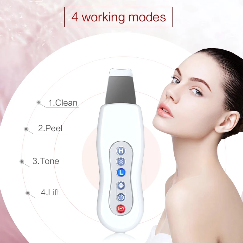 

KONMISON Ultrasonic Skin Scrubber Cleanser Face Cleansing Machine Acne Removal Facial Massager Ultrasound Peeling Clean Tone