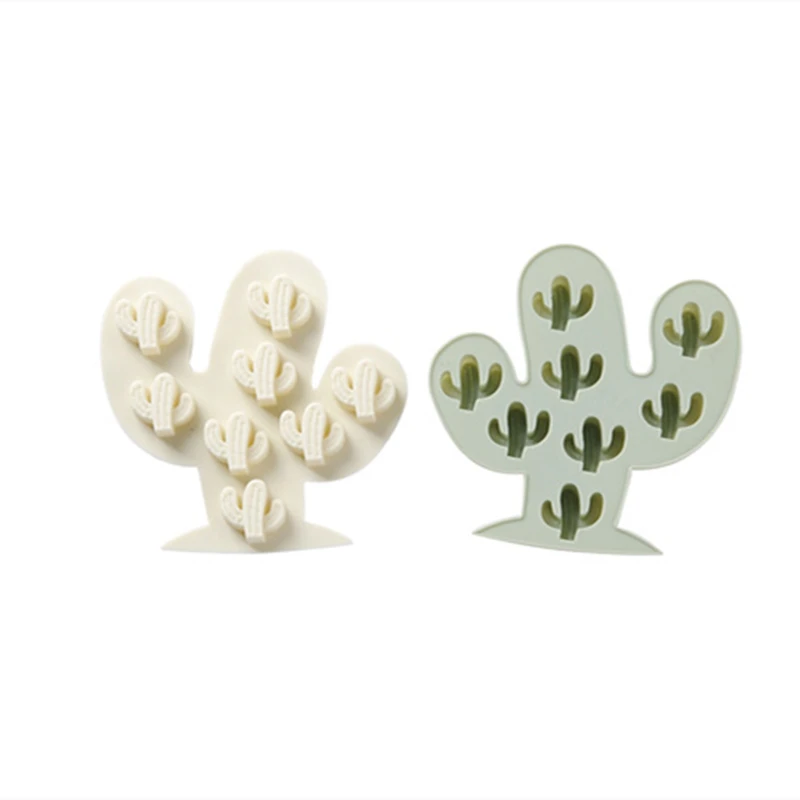 

8 hole Cactus Tree Shape DIY Gypsum Perfume Silicone Mold Aromatherapy Wax Car Cake Baking Tool Concrete Kitchen brush Cookies