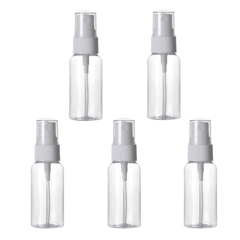 

5pcs Empty Cosmetics Transparent Atomizer Liquid Spray Bottle 30ml