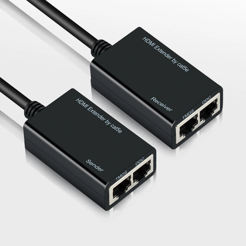 30 м HDMI удлинитель для RJ45 CAT5e CAT6 UTP LAN Ethernet Ретранслятор 1080P 3D до футов|Кабели HDMI| |