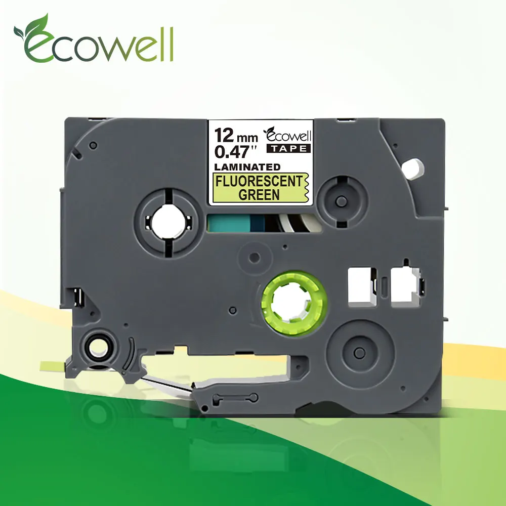 Ecowell 1 шт. 12 мм * 5 м совместим с ламинированная этикетка лента D31 флуоресцентные