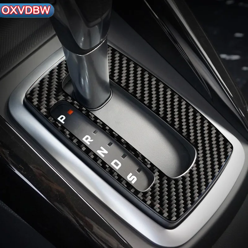 

For Ford Figo fiesta 2011-2013 Car Accessories Carbon Fiber Interior Gear Shift Panel Decoration Stickers LHD RHD Styling