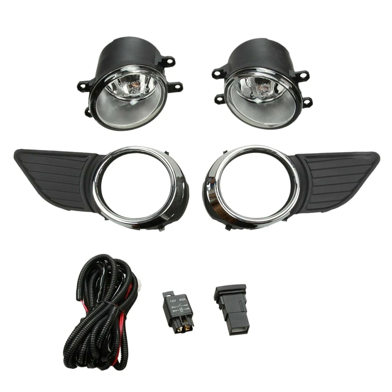

Car Clear Bumper Fog Lights Driving Lamps+Wiring+Switch for Toyota Sienna 2011-2017 81220-0W040