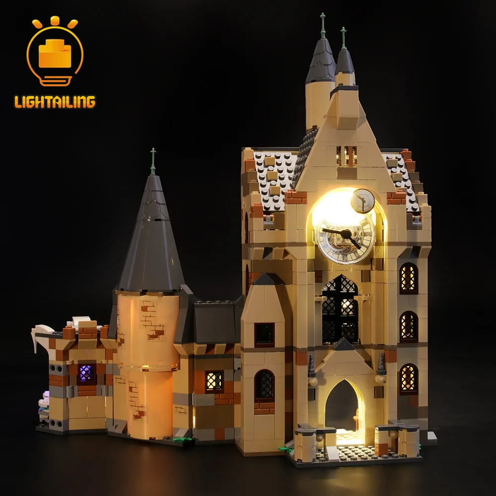 LIGHTAILING светодиодный светильник Набор для Хогвартс часы башня светильник ing набор совместим с 75948(не включает модель