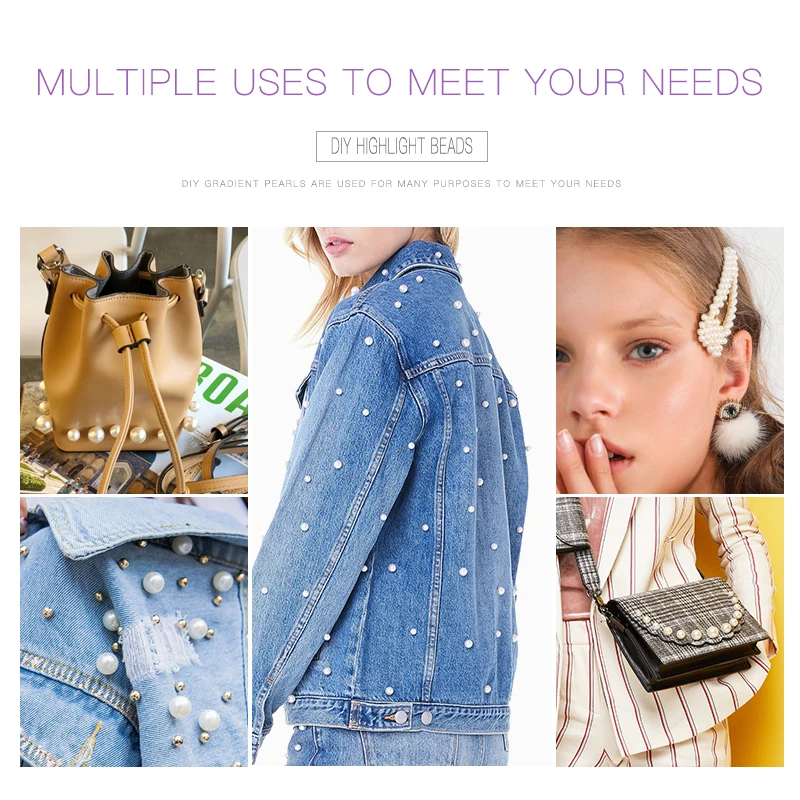 Бусины из АБС-пластика с имитацией жемчуга цвета слоновой кости | Дом и сад