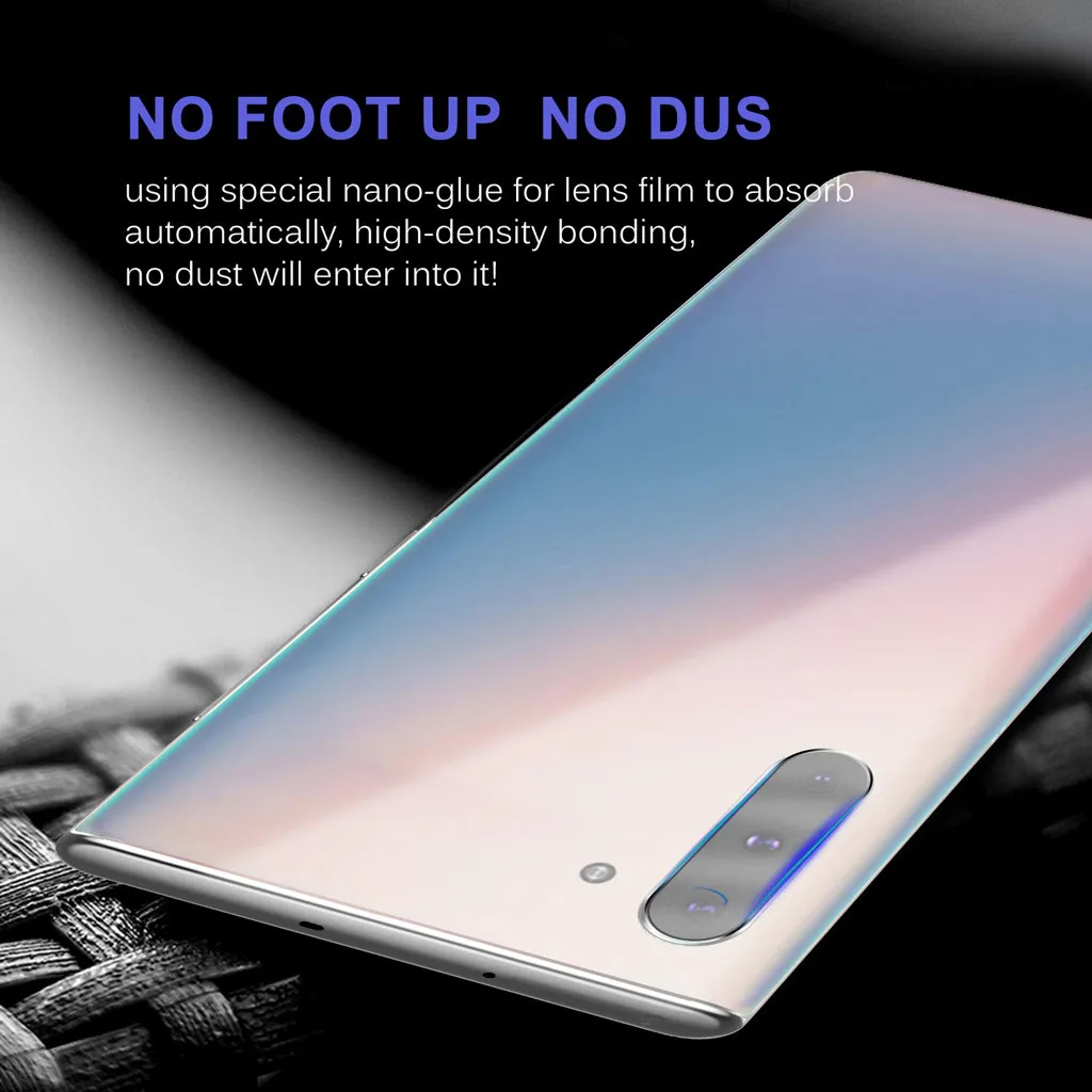 Задняя камера объектив Гибкая стеклянная Защитная пленка для экрана samsung Galaxy Note