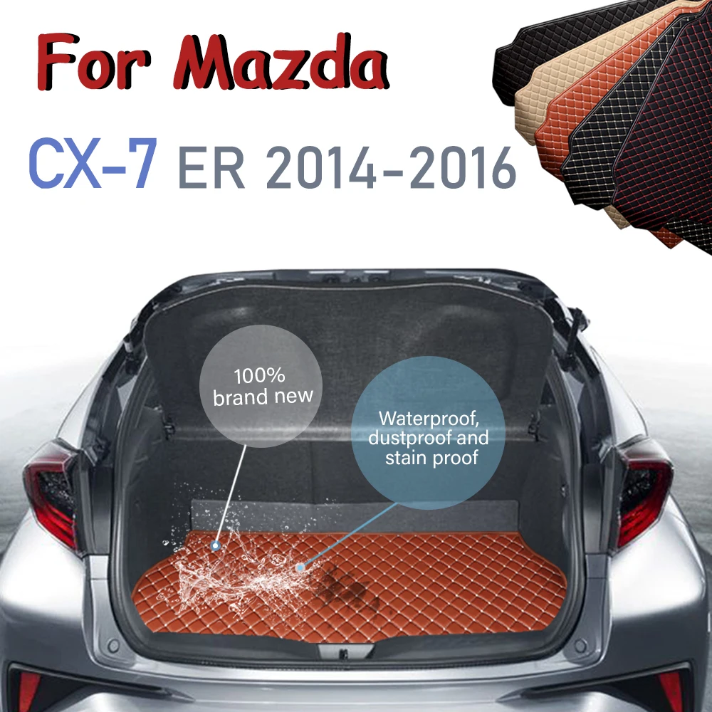 

Для Mazda CX-7 2014 2014 2015 2016 CX7 напольные коврики для багажника