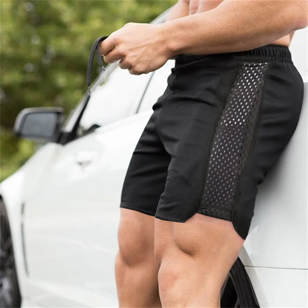 Мужские летние шорты мужские Модные дышащие большого размера для бодибилдинга