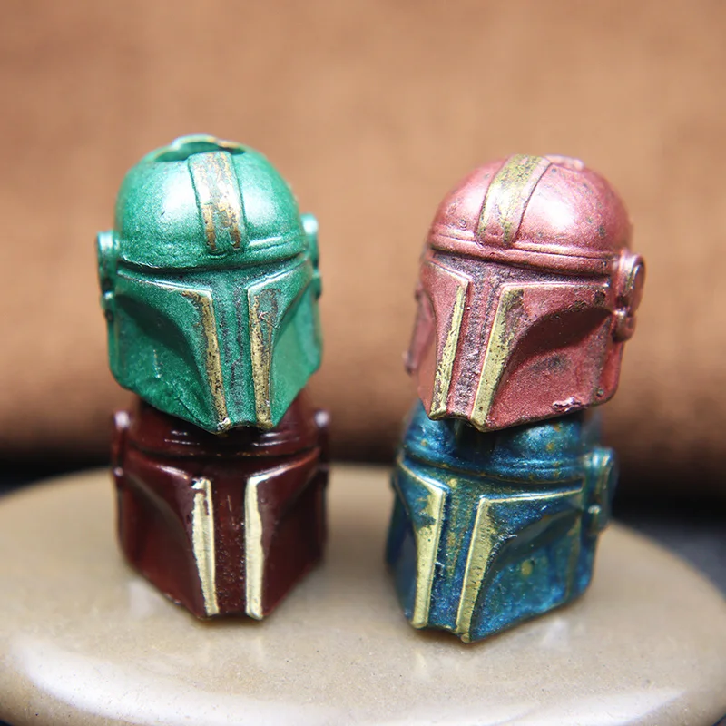 Alien шлем складной нож бусина Паракорд тканый шнурок брелок Подвески латунь