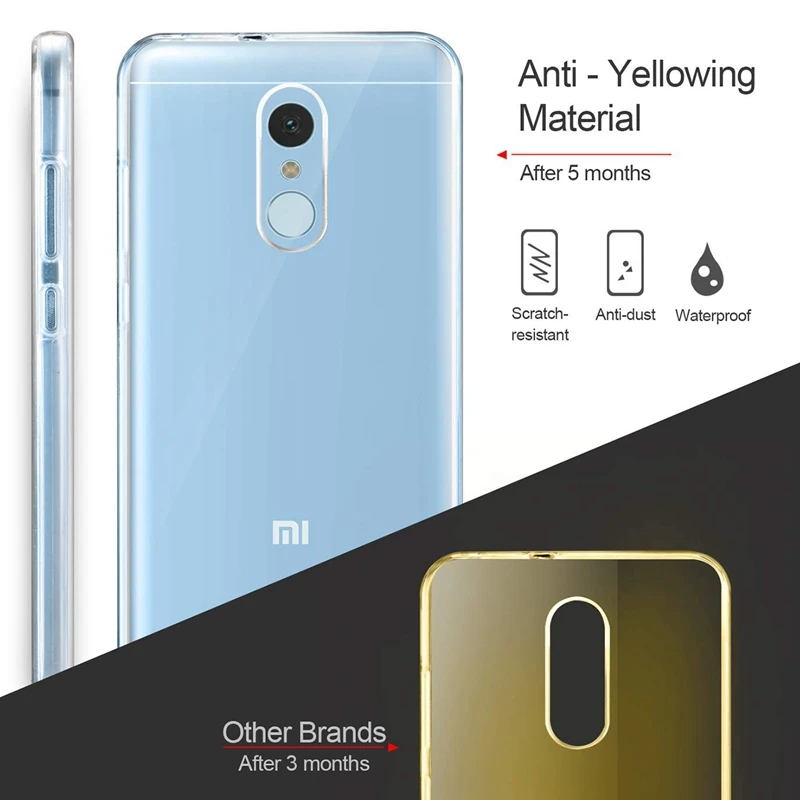 Full Body Shockproof Clear Case For Xiaomi Mi 8 Redmi S2 6A 6 Pro 5 Plus Note 5A 4 4X A1 A2 Lite DropProof Cover | Мобильные