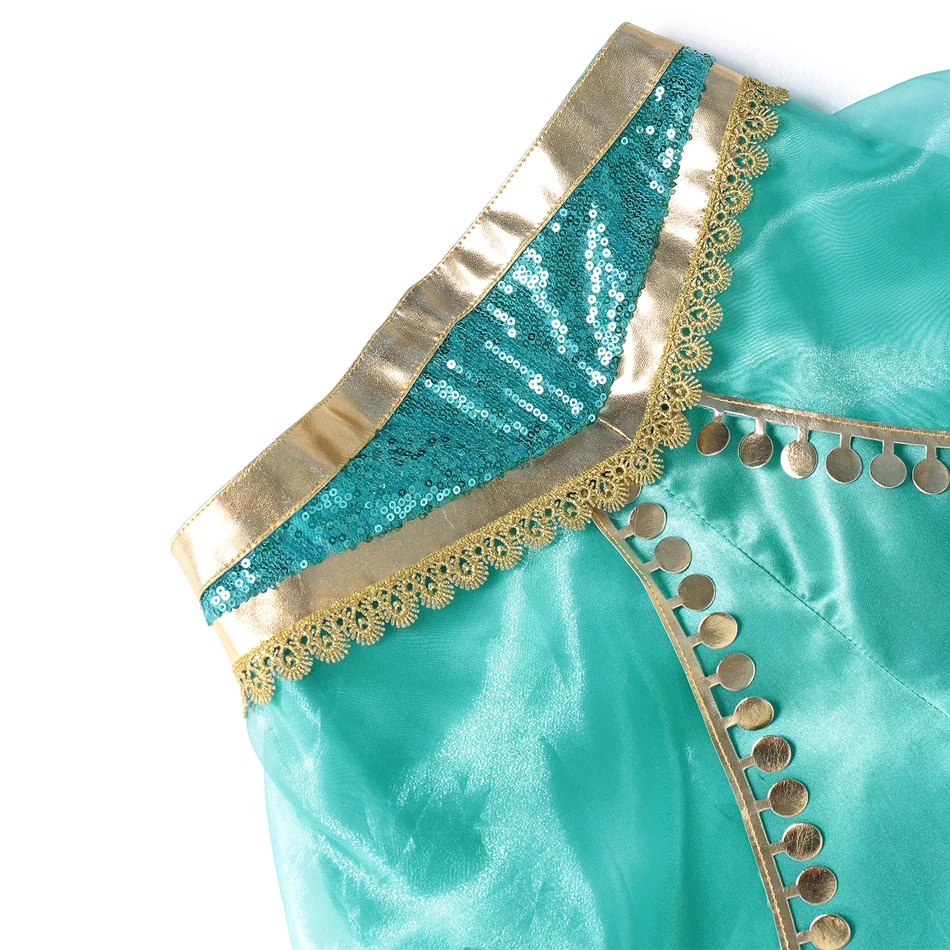 Платье принцессы жасмин одежда для Хэллоуина костюм Аладдина с волшебной лампой