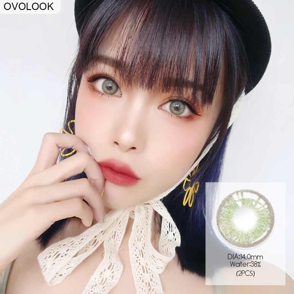 OVOLOOK 2 шт./пара линзы Цветной глазные контактные для глаз дикий Красота