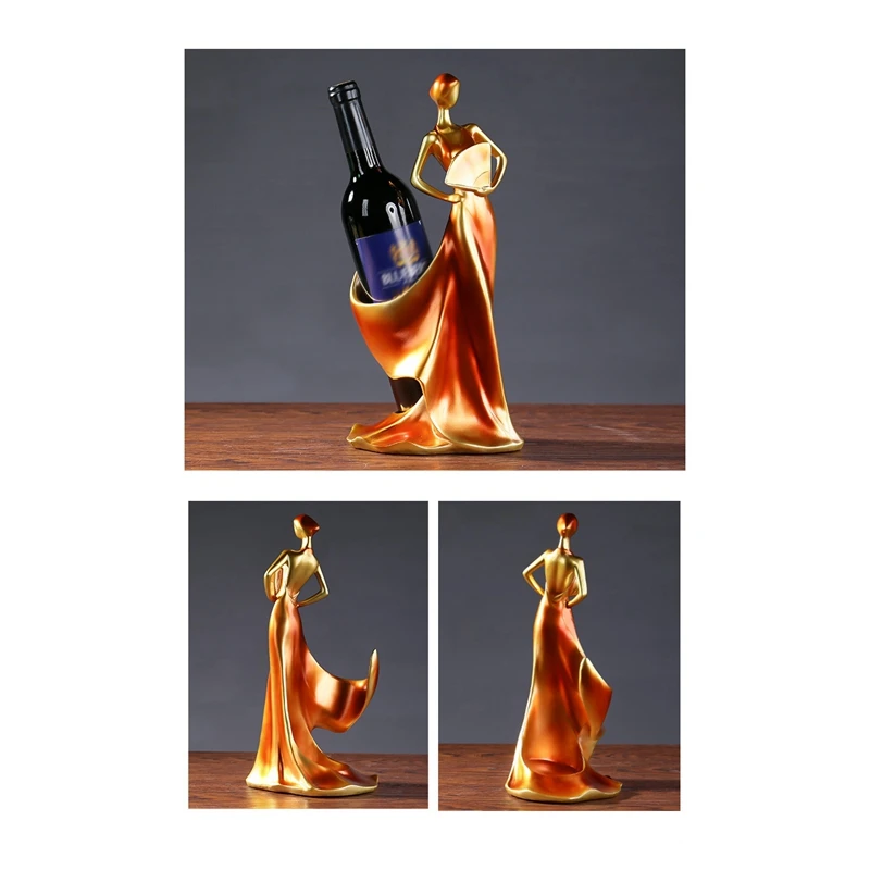 Wine Racks Home Bar Kitchen Accessories Resin Beauty Girl Model Holder Decoration Figurines Miniatures Craft |