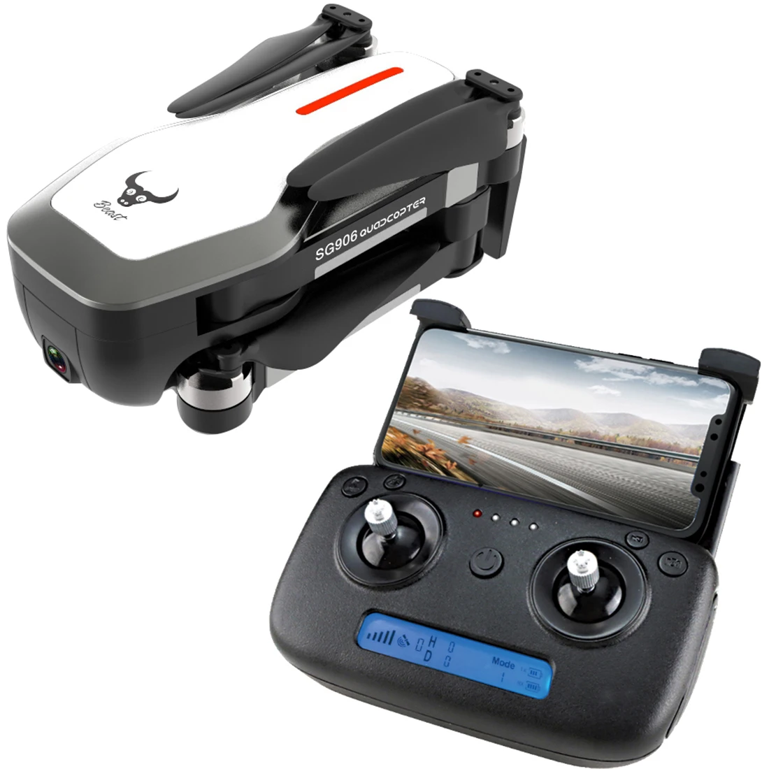 Дрон бесщеточный SG906 складной с GPS Wi Fi FPV HD камерой|Радиоуправляемые вертолеты| |