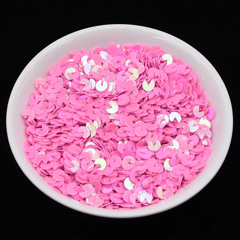 Искусство для ногтей в виде подковы с блестками разных цветов и ремесла|Блестки| |